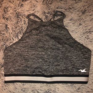 gray hollister bra